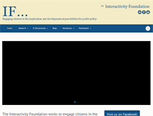 Tablet Screenshot of interactivityfoundation.org